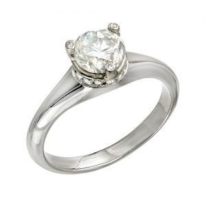 Brilliant Cut Platinum Engagement Ring