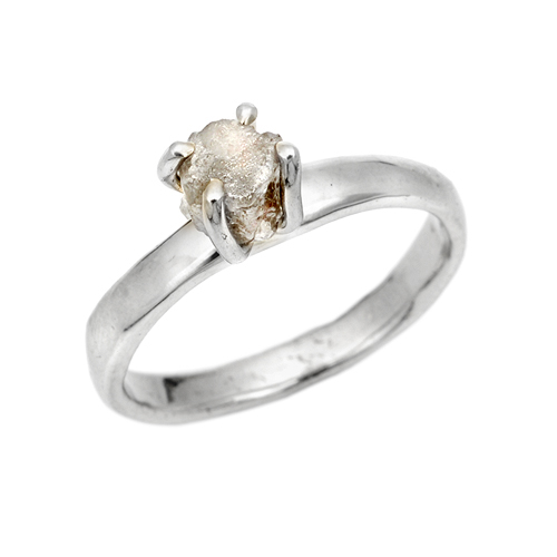 Rough Diamond Engagement Ring | Kathryn Rebecca